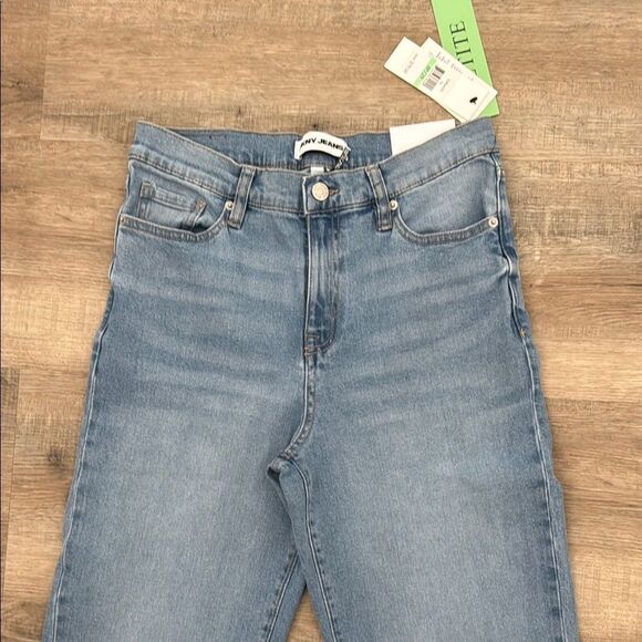 DKNY BLUE Cropped Jeans HIGH RISE STRAIGHT SIZE 8P - Picture 2 of 6